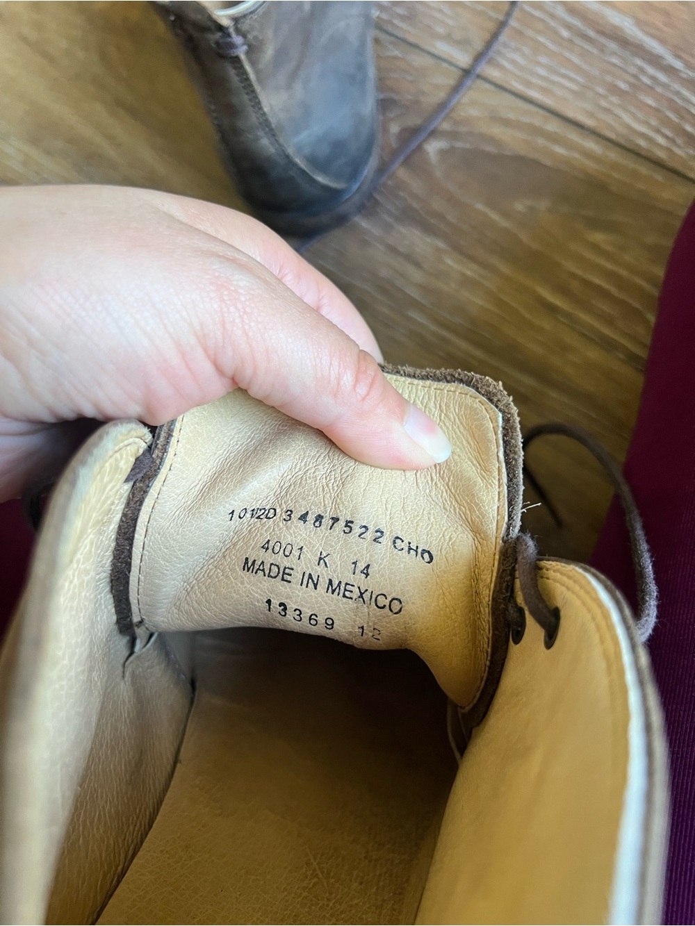 Frye Phillip Chukka Boots Brown Distressed Leather Lace-Up Ankle Boots Mens 10.5 - Picture 9 of 9
